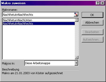 Makro zuweisen