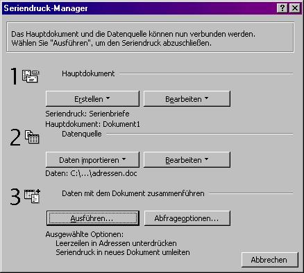 Seriendruck-Manager